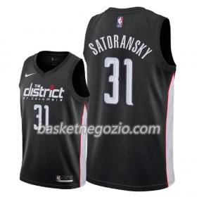 Canotte Uomo Washington Wizards Tomas Satoransky 31 2018-19 Nike City Edition Nero Swingman